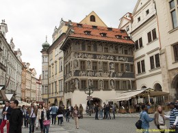  DKG-Jahresausflug Prag 2014 Prager Impressionen Haus  zur Minute Das Elternhaus von Franz Kafka 